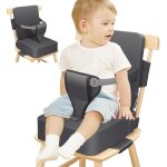 Rehausseur de chaise en polyur�thane, imperm�able, avec dossier et ceinture de s�curit� r�glable, boucle ...