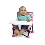 Rehausseur disney baby - minnie - de chaise pliable, nomade, de voyage, lger et facile a nettoyer, sac ...