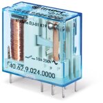 Relais circuit imprim 2rt 10a 24v dc agsno2 423005 finder 406290244000