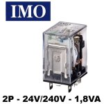 Relais embrochable avec led 2 p�les - 24v � 240v - ac / dc - type de relais embrochable - relais embrochable ...