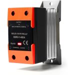 Relais statique monophas�, commande ca, relais statique cc, montage sur rail din avec dissipateur thermique ...