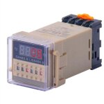 Relais temporis� 12v 220v ac � cycle r�p�t� avec base de prise