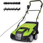 Relax4life 2 - en - 1 scarificateur arateur lectrique 2000w jusqu' 400m avec bac de ramassage 55l, ...