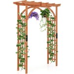 Relax4life 2, 2m arche de jardin en bois avec treillis pour plantes grimpantes & rosiers & vignes, pergola ...
