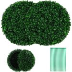 Relax4life - 2 boules de buis artificielles, fausses boules de verdure rondes, protection solaire, boules ...