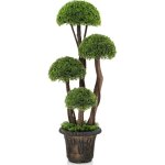 Relax4life arbre topiaire en cdre artificiel 90 cm, faux cyprs topiaire intrieur extrieur avec tronc ...