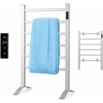 Relax4life chauffe - serviettes lectrique 105w montage mur / sol, radiateur de salle de bain porte - ...