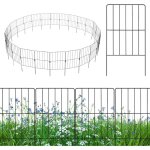 Clture de jardin dcorative en mtal - lot de 25 cltures de jardin 825 x 60 cm rsistant  la rouille, ...