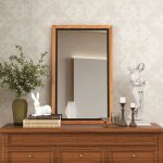 Relax4life grand miroir mural rectangulaire 55x90 cm, miroir décoratif rustique avec cadre en bois sapin ... Relax4life grand miroir mural rectangulaire 55x90 cm, miroir décoratif rustique avec cadre en bois sapin ...