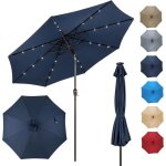 Relax4life parasol inclinable led dia. 3m avec Éclairage solaire, 8 baleines, inclinaison réglables parasol ... Relax4life parasol inclinable led dia. 3m avec Éclairage solaire, 8 baleines, inclinaison réglables parasol ...