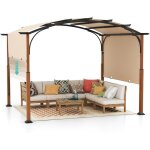 Relax4life pergola jardin extérieur 3, 6x3 m avec auvent rétractable, tonnelle pergola métallique avec ... Relax4life pergola jardin extérieur 3, 6x3 m avec auvent rétractable, tonnelle pergola métallique avec ...