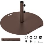 Pied de parasol lourd en métal 23 kg pour poteaux ?40 / 50 mm, pied parasol avec 2 boutons de serrage ... Pied de parasol lourd en métal 23 kg pour poteaux ?40 / 50 mm, pied parasol avec 2 boutons de serrage ...