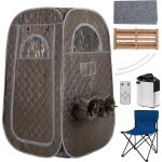 Relax4life sauna  vapeur portable, tente sauna portable vapeur 3l, temprature 9 niveaux, cadre inox, ...