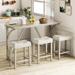 Relax4life table de bar avec tabouret 3 personnes, table haute cuisine avec 2 prises, 2 ports usb, bureau ... Relax4life table de bar avec tabouret 3 personnes, table haute cuisine avec 2 prises, 2 ports usb, bureau ...