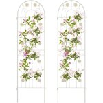 Treillis de jardin 180cm en métal pour plantes grimpantes, panneaux de treillis, treillis en arc de style ... Treillis de jardin 180cm en métal pour plantes grimpantes, panneaux de treillis, treillis en arc de style ...