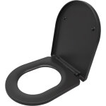 Relaxdays abattant wc duroplast 36x42cm abaissement automatique, quick release, montage par le haut, ...