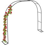 Relaxdays arche de jardin, en m�tal, robuste, pour plantes grimpantes, h x l x p : 210 x 280 x 40 cm, ...