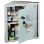 Relaxdays - armoire  pharmacie, 2 compartiments, mlange de matriaux, h x l x p : 30 x 30 x 17, 5 cm, ...