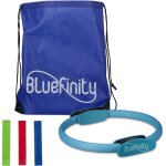 Relaxdays bluefinity anneau de pilates, 2 poignées, rembourré, 39 cm, en fibre de verre, avec 3 élastiques, ... Relaxdays bluefinity anneau de pilates, 2 poignées, rembourré, 39 cm, en fibre de verre, avec 3 élastiques, ...