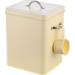 Relaxdays bo�te � lessive 6 l, m�tal, cuill�re doseuse, design r�tro, couvercle, aussi pour croquettes, ...