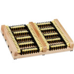 Brosse  chaussure, support antidrapant,  poils durs, gratte - bottes pour l'extrieur, bois, nature ...