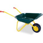 Relaxdays brouette pour enfants, poignes gommes, h x l x p : 43 x 74 x 36 cm, mtal, plastique, vert ...