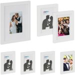 Relaxdays - cadre photo, lot de 7, plusieurs tailles, format,  accrocher ou poser, passe - partout, ...