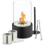 Relaxdays cheminée de table, bioéthanol, intérieur & extérieur, hxd : 26, 5 x 16 cm, feu de table, noir ... Relaxdays cheminée de table, bioéthanol, intérieur & extérieur, hxd : 26, 5 x 16 cm, feu de table, noir ...