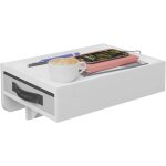 Relaxdays �tag�re de lit, en bambou, tiroir, emplacement pour boisson, � suspendre hxlxp : 14 x 37 x ...