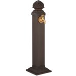 Relaxdays - fontaine ext�rieure pour le jardin ou la terrasse, robinet, design antique, hxlxp 81 x 21 ...