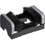 Relaxdays gratte - pieds avec brosses tout autour, paillasson d'extrieur, poils robustes, fixation au ...