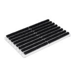 Relaxdays grille gratte - pieds en bois, antidrapant, brosses en plastique, pour intrieur et extrieur, ...