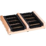 Grille gratte - pieds en bois, antid�rapant, brosses en plastique, pour int�rieur et ext�rieur, nature ...
