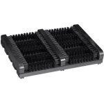 Relaxdays - grille gratte - pieds en bois, antid�rapant, brosses en plastique, pour int�rieur et ext�rieur, ...