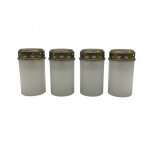 Relaxdays lampe fun�raire led, 4 pi�ces, flamme scintillante, � piles, r�sistante, en plastique, bougie ...