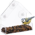 Mangeoire à oiseaux fenêtre, 3 ventouses, distributeur de graines, nichoir, hlp : 15 x 15 x 7 cm, transparent ... Mangeoire à oiseaux fenêtre, 3 ventouses, distributeur de graines, nichoir, hlp : 15 x 15 x 7 cm, transparent ...
