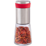 Moulin  piment, moulin  pices inox, salire poivrier, broyeur fines herbes 16 cm, rouge argent - ...