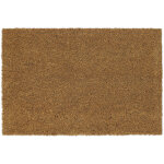 Paillasson fibres de coco, 60x40 cm, antidrapant, tapis pour intrieur et extrieur, porte entre, nature ...