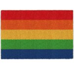 Relaxdays paillasson en fibres de coco, antid�rapant, 60 x 40 cm, pour int�rieur et ext�rieur, multicolore ...