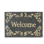 Paillasson en fibres de coco et caoutchouc, antidrapant, 40 x 60 cm, pour intrieur et extrieur, noir ...