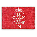 Paillasson en fibres de coco et pvc, keep calme, antidrapant, 40 x 60 cm, pour intrieur et extrieur, ...