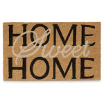 Paillasson fibres de coco, tapis de sol entre, home sweet home, antidrapant, 1, 5x75x45 cm, nature ...