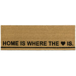 Paillasson long 120x40 cm fibres de coco tapis de sol home is where the heart is intrieur extrieur ...