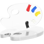 Palettes de peinture, lot de 10, en acrylique, 15 x 25 cm, plateaux pour m�lange des couleurs, transparentes ...