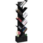 Relaxdays - petite bibliothque prenant la forme d'un arbre, 9 branches, h x l x p : 146 x 38 x 22 cm, ...