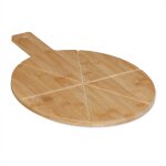 Planche à pizza, bambou, diamètre de 30 cm, plateau à fromages, pour fruits, avec poignée, ronde, nature ... Planche à pizza, bambou, diamètre de 30 cm, plateau à fromages, pour fruits, avec poignée, ronde, nature ...