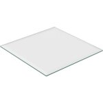 Relaxdays plaque en verre de scurit tremp, pour table et chemine, carre, 70x70 cm, 8 mm d'paisseur, ...