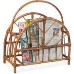 Porte - revues rotin, porte - magazines, porte - journaux, rangement revues, hxlxp 47 x 43, 5 x 20, 5 ...
