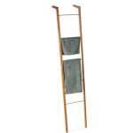 Relaxdays - porte - serviettes bambou, �chelle escalier sur pied, 5 barres torchons v�tements, hxlxp ...