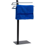 Relaxdays porte - serviettes sur pieds grao, design moderne et lgant, h x l x p : 85 x 40 x 20 cm, ...